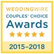Wedding Wire Couples Choice Award Winner 2015-2018